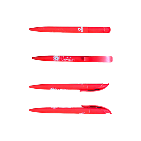 UU Ballpoint pen recycled plastic Red per piece