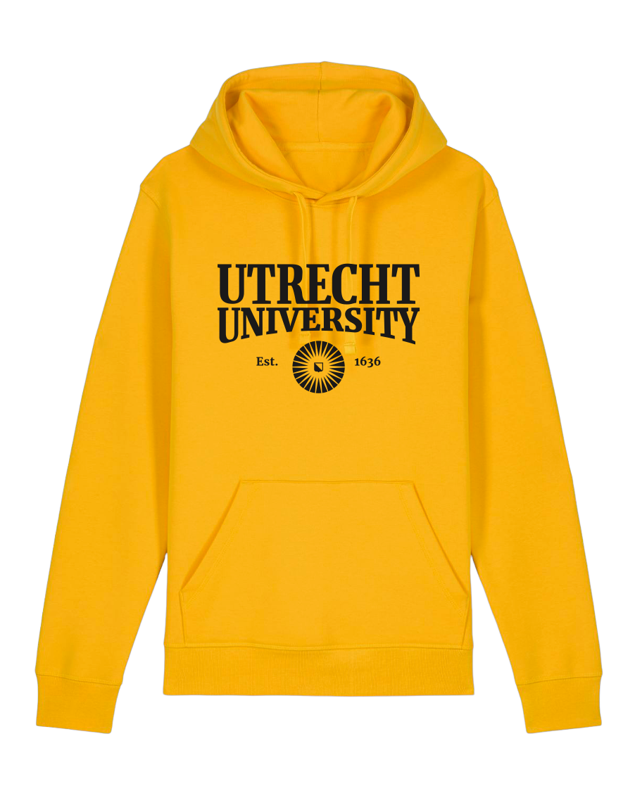 UU Hooded sweater unisex – geel