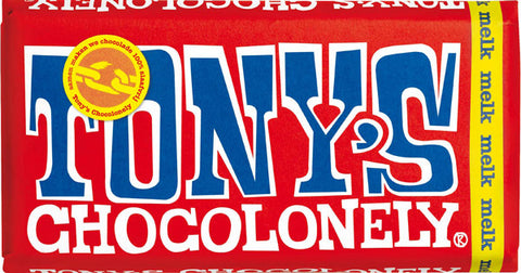 Tony's Chocolonely reep met wikkel van groeipapier