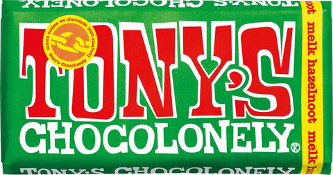 Tony's Chocolonely reep met wikkel van groeipapier