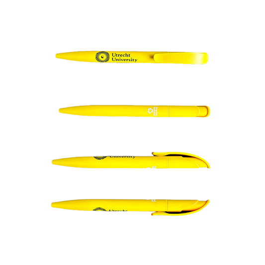 UU Ballpoint pen recycled plastic Yellow per piece 