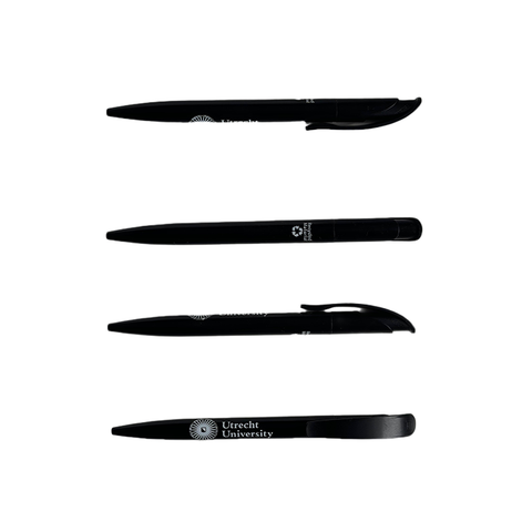 UU Ballpoint pen recycled plastic Black per piece 