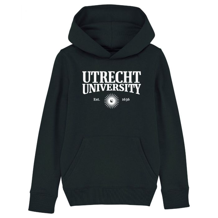 Hooded Sweater Utrecht University Kids Zwart