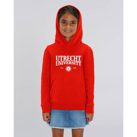 Hooded Sweater Utrecht University Kids Rood