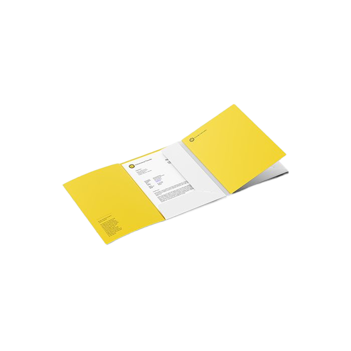 Presentation folder UU Yellow 50 pieces