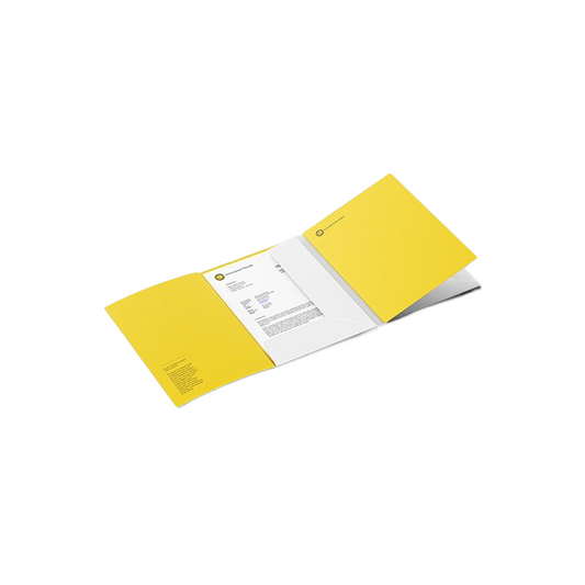 Presentation folder UU Yellow per piece