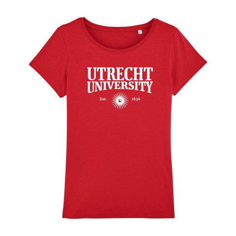 T-shirt Organic cotton UU 1636 Ladies Red