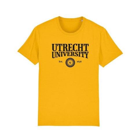 T-shirt Biologisch katoen UU 1636 Heren Geel